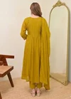 KF 2108 Kalaai Mull Chanderi Aanarkali Kurti Set